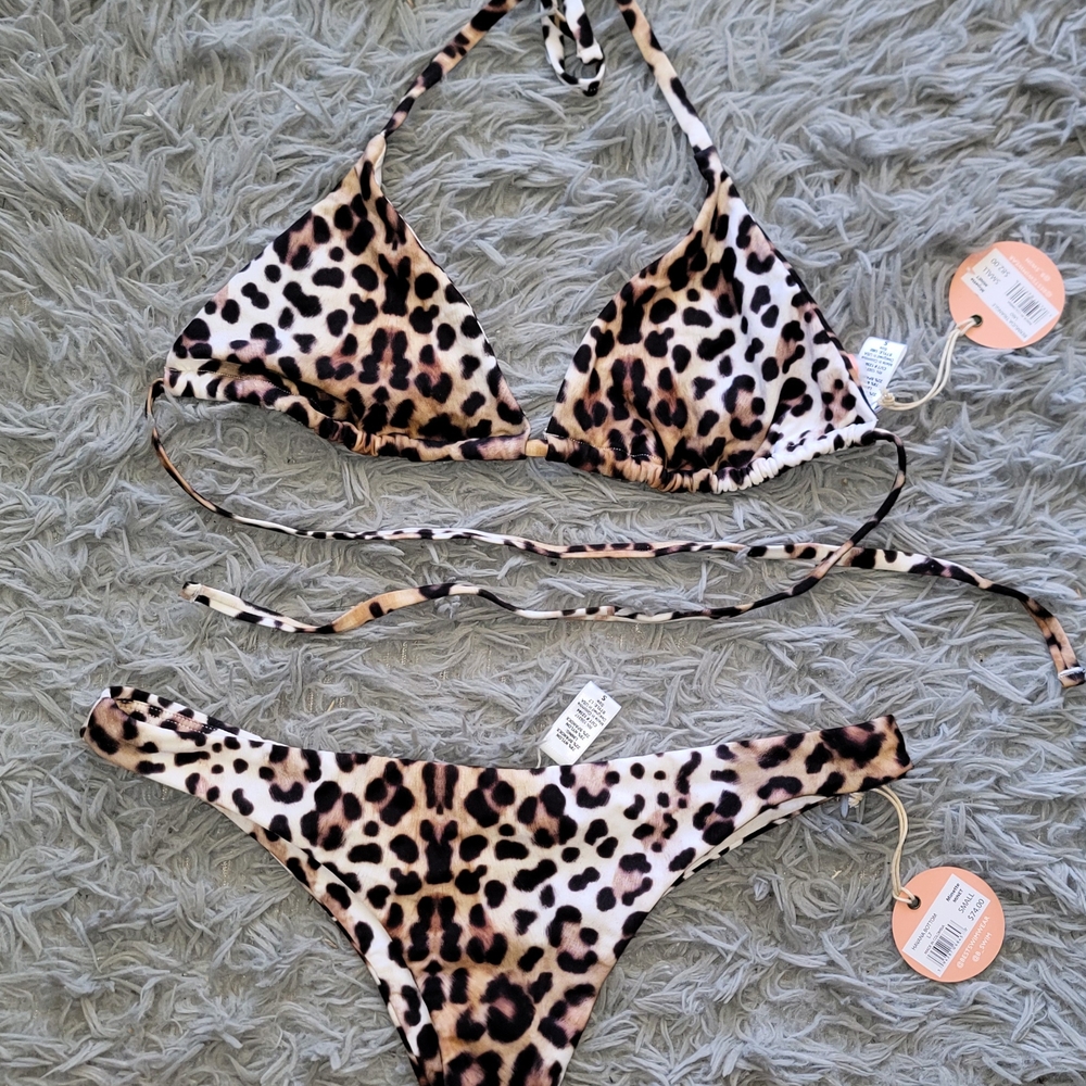 Leopard Print Bikini Set